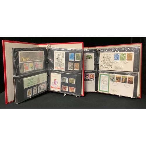 417 - Stamps - two GB binders containing FDC and p/packs, 1952 - 1978, including 1953 Coronation FDC and S... 