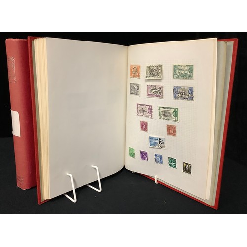 418 - Stamps - three good quality stamp albums, Commonwealth, etc, QV - 1970's (3)