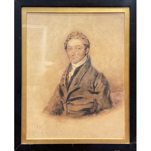 425 - English School (19th century)
Portrait of a Gentleman,
watercolour, 34cm x 26.5cm