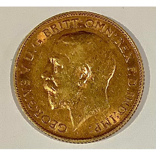 534 - A George V half sovereign, 1912