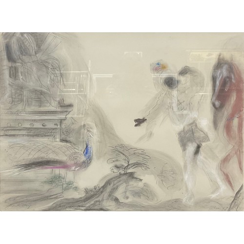 572 - Glen Sujo (Bn. 1952)
Study for Nemon I
signed, dated June 1983, pastel and charcoal, 58.5cm x 76cm