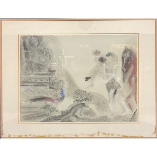 572 - Glen Sujo (Bn. 1952)
Study for Nemon I
signed, dated June 1983, pastel and charcoal, 58.5cm x 76cm