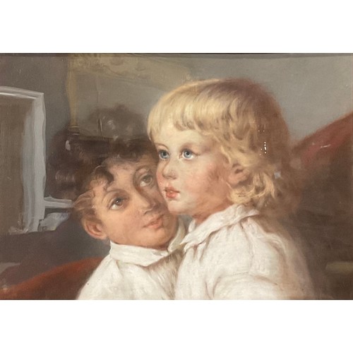 573 - English School (early 20th century)
portrait of children,
pastel, 27cm x 37.5cm