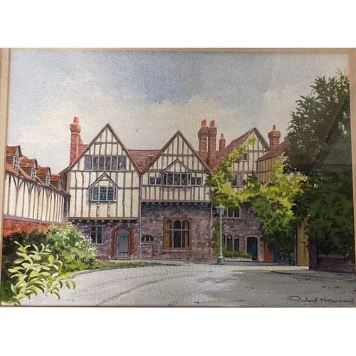 589 - Pictures and Prints - Phillip Burrows Smith, Queen Street, Derby, signed, watercolour, 34cm x 47.5cm... 