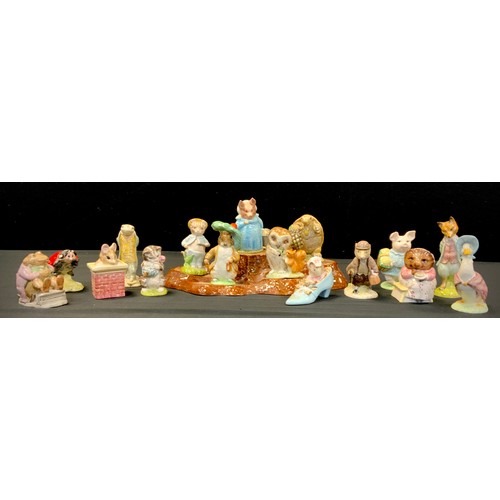 170 - Beatrix Potter figures - sixteen Beswick and Royal Albert character figures inc. Mother Ladybird, To... 