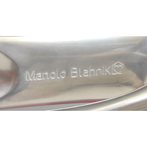 1850 - A Manolo Blahnik for Habitat, Very Important Product cast aluminium stylised shoehorn, as an elongat... 