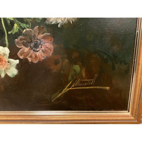 1194 - Marterell (20th century Continental School), 'Still-Life, Summer Flowers', signed, oil on canvas, 73... 