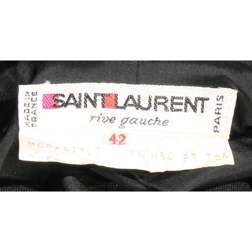 2550 - Vintage Fashion - an Yves Saint Laurent Rive Gauche lady's wool jacket, single breasted, breast pock... 