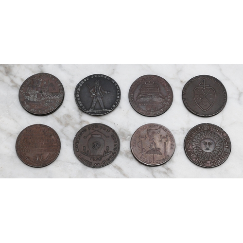 2633 - Tokens - Banbury halfpenny, c.1795, Wm Rusher Hatter Bookselr & Stationer, Deus Est Nobis Sol Et Scu... 