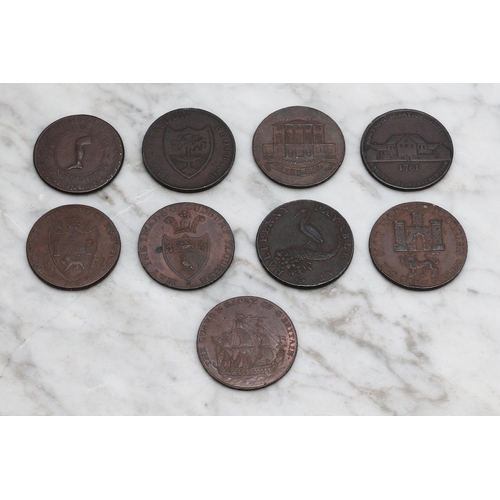 2639 - Tokens - Glasgow halfpenny, 1791, Let Glasgow Flourish, Nunquam Arescere MDCCXCI, edge - Payable at ... 