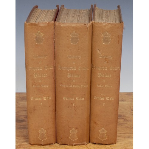 2725 - Architecture, Royal Palaces – Law (Ernest, BA), The History of Hampton Court Palace, 3 Vols., London... 