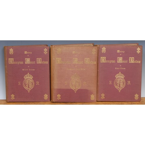 2725 - Architecture, Royal Palaces – Law (Ernest, BA), The History of Hampton Court Palace, 3 Vols., London... 