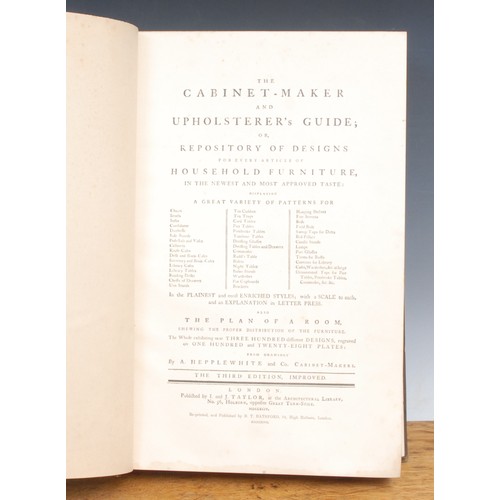 2729 - Arts, Furniture and Design – Hepplewhite (Alice, & Co.), The Cabinet Maker and Upholsterer’s Guide a... 