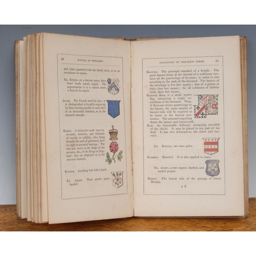 2770 - Heraldry – Anon., A Manual of Heraldry, being a Concise Description of the Several Terms used, Londo... 