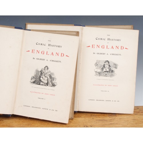 2792 - History, Humorous – A’ Beckett (Gilbert A), The Comic History of England, 2 Vols., London, Bradbury,... 