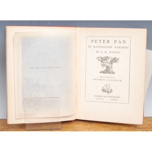 2812 - Literature, Children’s – Barrie (Sir James Mathew, 1st Bt., OM, 1860-1937), Peter Pan in Kensington ... 