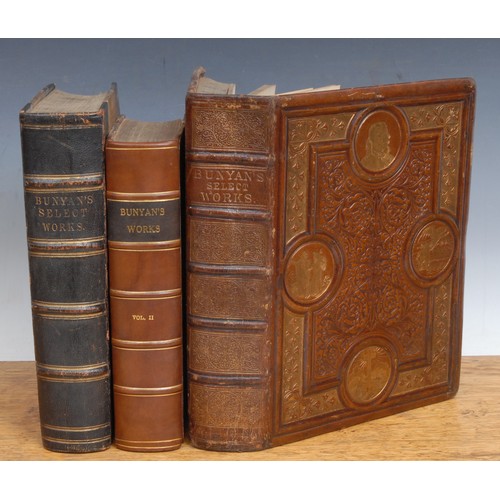 2819 - Literature, English – Bunyan (John), Select Works, with a Life of the Author by George Cheever DD, L... 