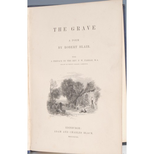 2896 - Poetry, English – Blair (Robert, 1699-1746), The Grave, A Poem, Edinburgh, Adam & Charles Black, 185... 