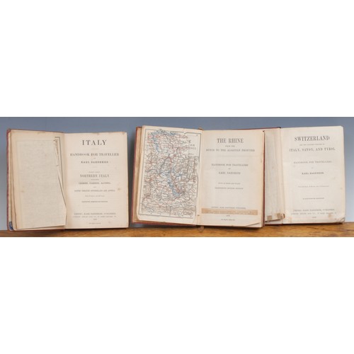 2948 - Topography, Travel – Baedeker, (Karl), a set of three Baedeker’s Guides: Italy, Principally Northern... 