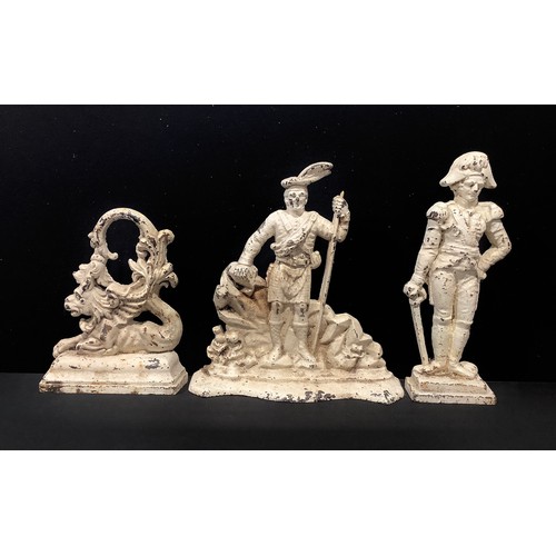 2194 - A Victorian cast iron doorstop, as Vice-Admiral Horatio Nelson, 1st Viscount Nelson, 1st Duke of Bro... 