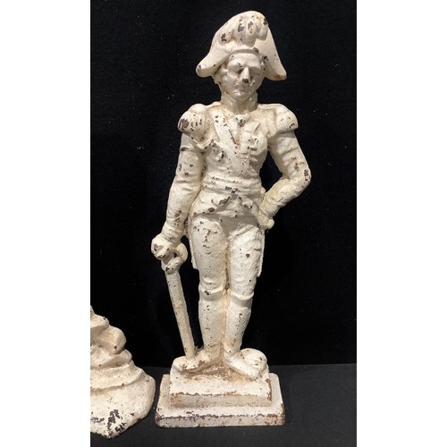 2194 - A Victorian cast iron doorstop, as Vice-Admiral Horatio Nelson, 1st Viscount Nelson, 1st Duke of Bro... 