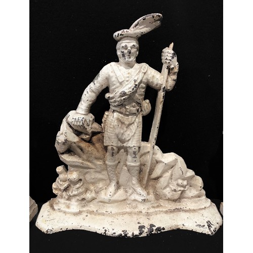 2194 - A Victorian cast iron doorstop, as Vice-Admiral Horatio Nelson, 1st Viscount Nelson, 1st Duke of Bro... 