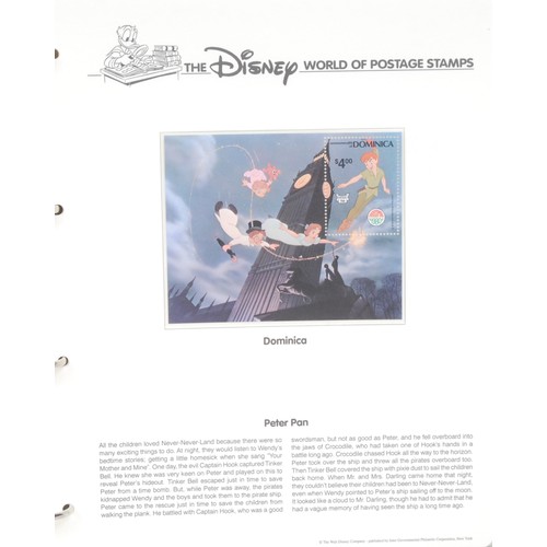 2678 - Stamps - two Disney stamp albums, including cased coin cover, etc