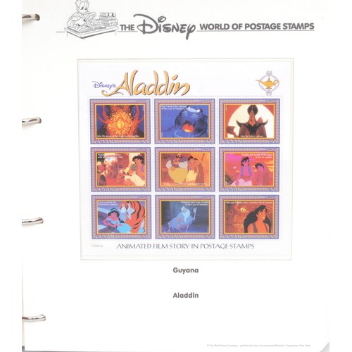 2678 - Stamps - two Disney stamp albums, including cased coin cover, etc