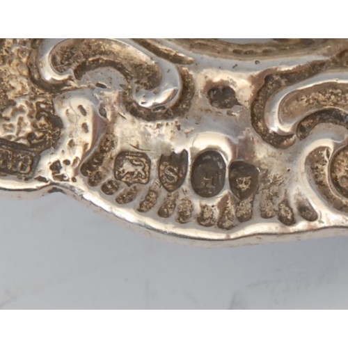 562 - A Dutch silver sifting spoon, import marks, London 1893, 83g