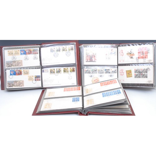 2663 - Stamps - GB FDC collection, housed in ten binders, 1983 - 2001, including booklets, booklet plates, ... 