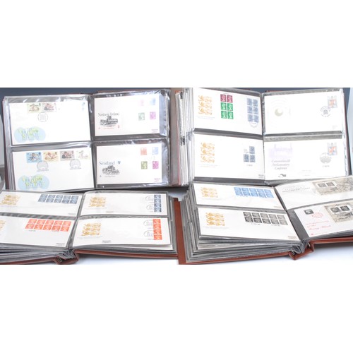 2663 - Stamps - GB FDC collection, housed in ten binders, 1983 - 2001, including booklets, booklet plates, ... 