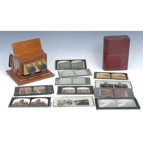 2706 - Photography - The Stereoscope - a 19th century walnut table top stereoscopic viewer, Smith, Beck & B... 