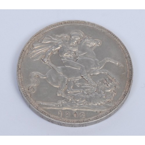 2650 - UK silver coin – Crown 1902, AEF (1)