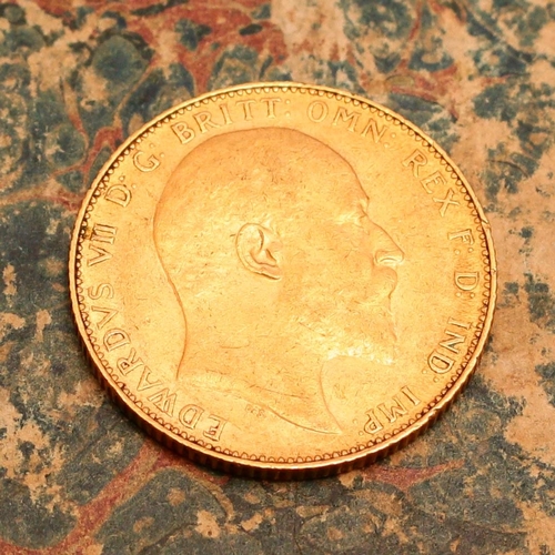 2616 - Coins - Edwardian gold sovereign, 1907