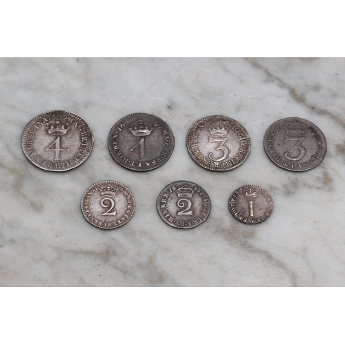 2610 - Coins - A set of William III (1689-1702) silver Maundy money, 1698, 4D, 3D, 2D and 1D; William and M... 