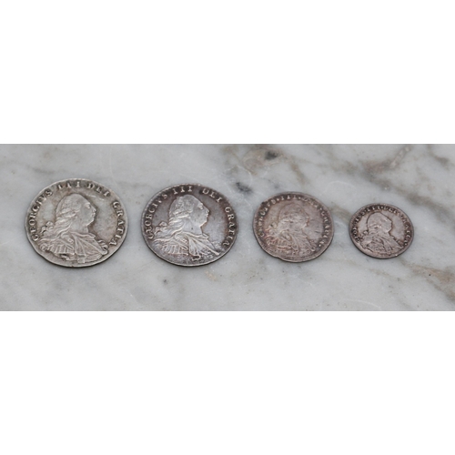 2609 - Coins - A set of George III (1760-1820) Maundy money, 1800, 4D, 3D, 2D and 1D (4)