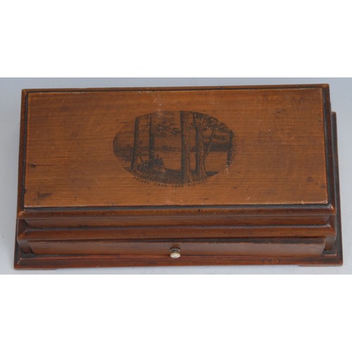 1845 - A late 19th century transfer printed desk top writing companion, by Hogarth & Hayes, Keswick, Cumber... 