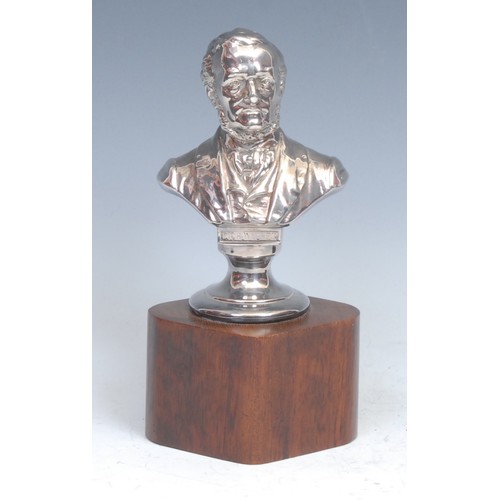 1863 - Music - an early 20th century WMF silver plated portrait bust, of composer Wilhelm Richard Wagner (1... 