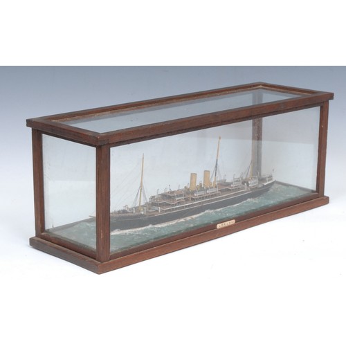 1497 - An early 20th century model boat, of the Royal Mail Steam Packet Company's Steel Screw Steamer Atrat... 