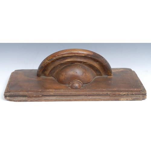 2165 - Interior Decoration and Architectural Salvage - a 19th century scumbled chapel seat or misericord, 5... 