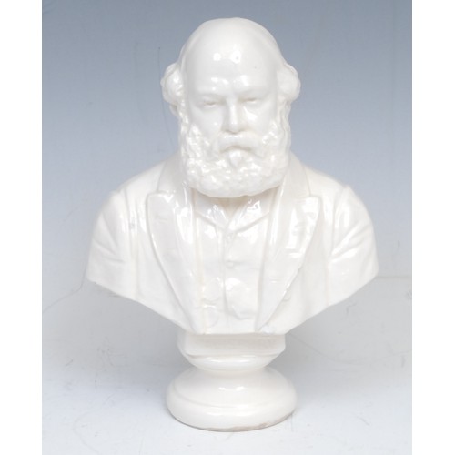 2060 - Political History - an earthenware portrait bust, of Prime Minister Robert Gascoyne-Cecil, 3rd Marqu... 