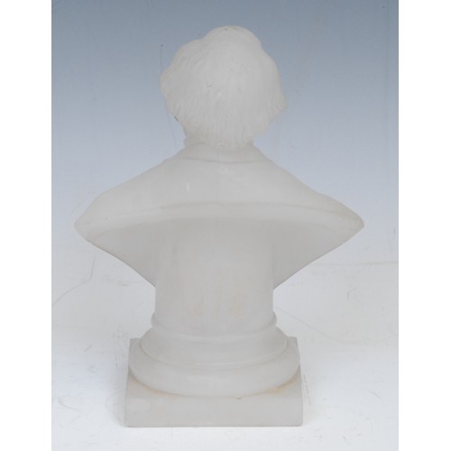 2059 - Political History - a 19th century pressed glass portrait bust, of Prime Minister Benjamin Disraeli,... 