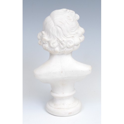 2088 - Classical Music - a plaster portrait bust, of composer Jakob Ludwig Felix Mendelssohn Bartholdy (180... 