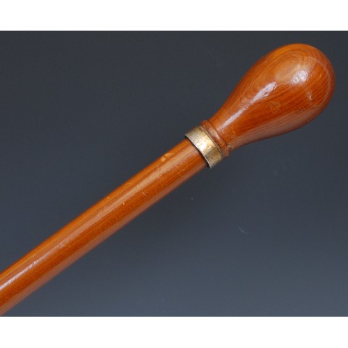 2217 - An early 20th century novelty artist's or teacher's walking stick, as an oversize pencil, 84cm long