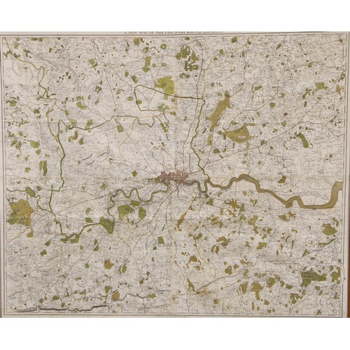 2687 - London - Samuel John Neele (1758-1824), A New Map of the Country Round London, Published October 5th... 