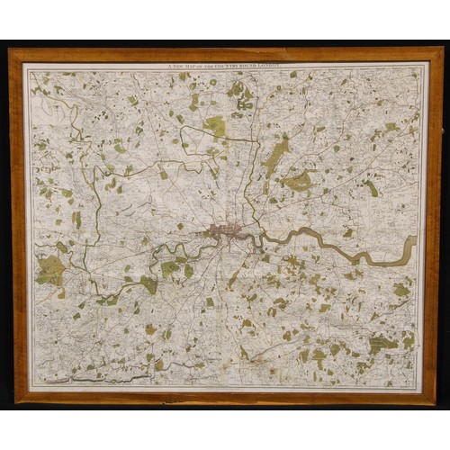 2687 - London - Samuel John Neele (1758-1824), A New Map of the Country Round London, Published October 5th... 