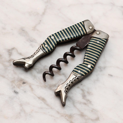 2474 - Helixophilia - a German Steinfeld & Reimer type novelty folding corkscrew, as a pair of lady's legs,... 