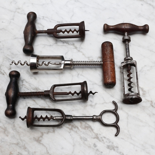 2509 - Helixophilia - an early 20th century German open-frame corkscrew, Record, nickel plated, turned hand... 