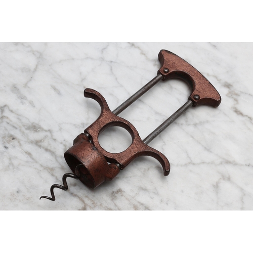 2408 - Helixophilia - a 19th century direct-pull variant corkscrew, Frederick Whelan's 1881 patent, copper ... 