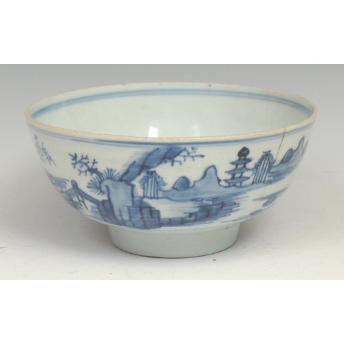 356 - A pair of Chinese circular longevity dishes, 28.5cm diameter, possibly Diana cargo shipwreck, c.1816... 